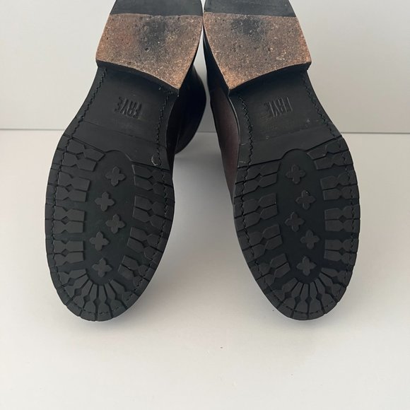 Frye Women’s Natalie Engineer Short Booties in Dark Brown Sz 6.5 - Picture 13 of 16